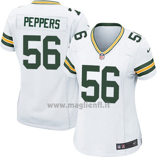 Maglia NFL Game Donna Green Bay Packers Peppers Bianco